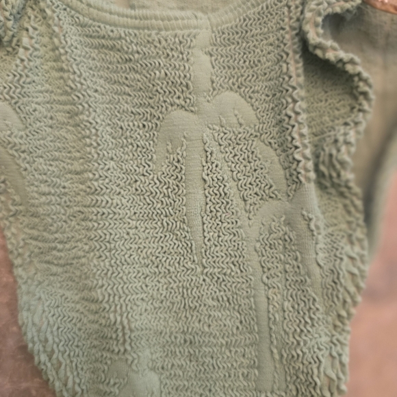 Free People Bond Eye Green Palm Tree Swim Suit - Picture 6 of 6